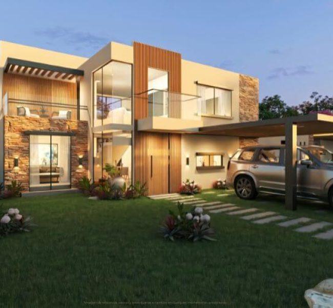 Living casa dos pisos